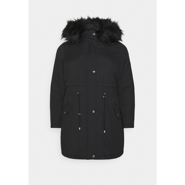 New Look Curves LI HOODED PARKA Parka black N3221U011