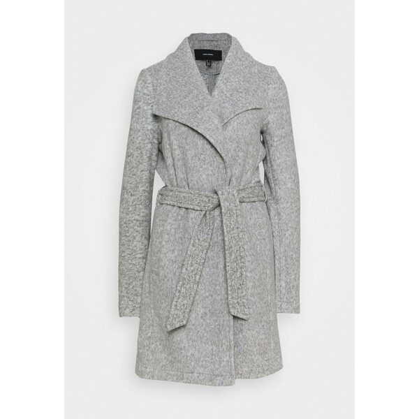 Vero Moda Tall VMBRUSHEDDORA JACKET Płaszcz wełniany /Płaszcz klasyczny light grey melange VEB21G01B