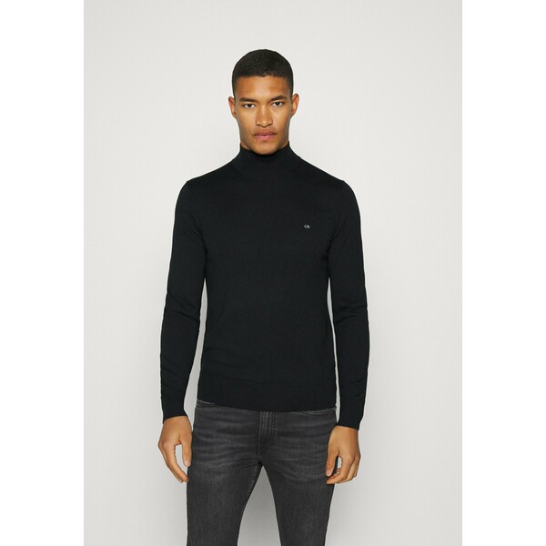 Calvin Klein SUPERIOR MOCK Sweter black 6CA22Q01V-Q11