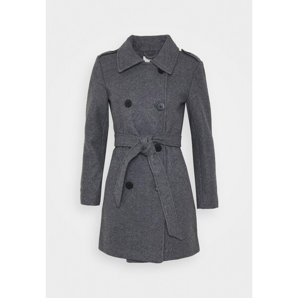 ONLY Petite ONLSANSA COAT Płaszcz wełniany /Płaszcz klasyczny dark grey melange OP421U02R