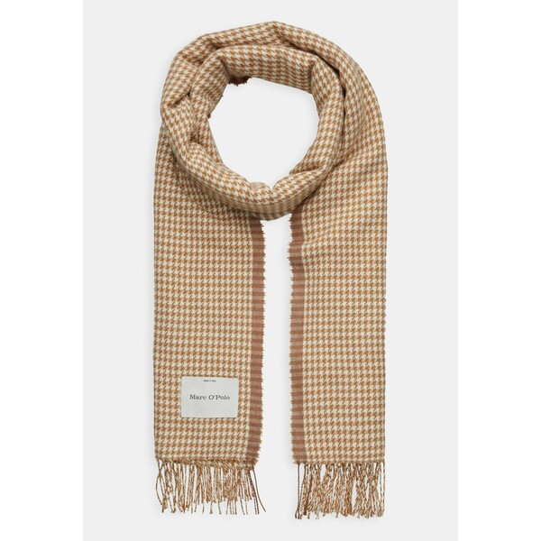 Marc O'Polo SCARF WOVEN STRUCTURED HOUNDSTOOT Szal beige MA351G0B0