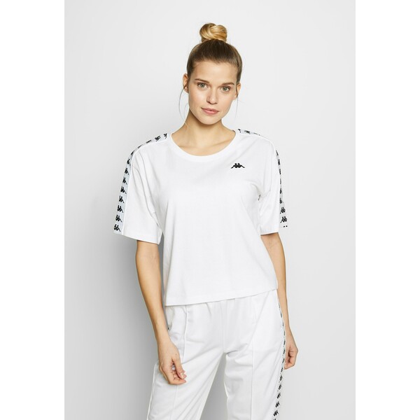 Kappa GLANDA T-shirt z nadrukiem bright white 10K41D00C