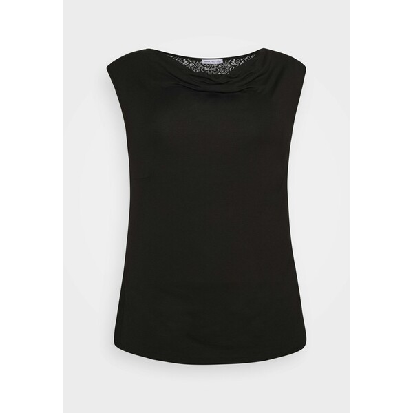 Anna Field Curvy T-shirt z nadrukiem black AX821D03D