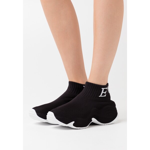 Emporio Armani Sneakersy wysokie black/white EA811A04G