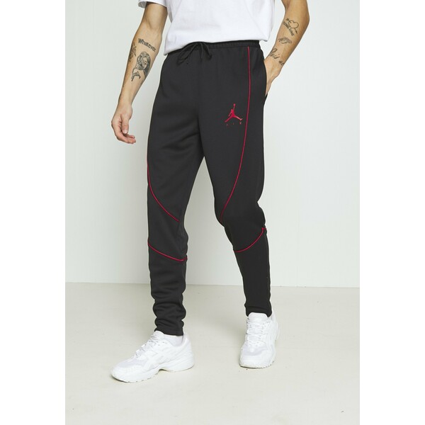 Jordan JUMPMAN AIR SUIT PANT Spodnie treningowe black/gym red JOC22E010