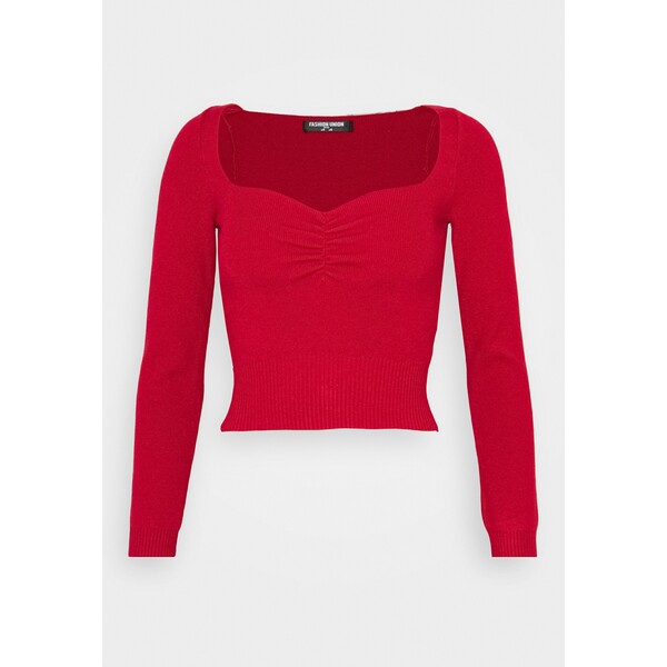 Fashion Union Petite JESSICA Sweter red FAE21I013