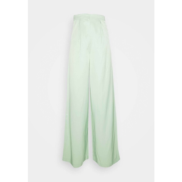 HOSS X NA-KD WIDE LEG PANTS Spodnie materiałowe pastel green NAA21A021