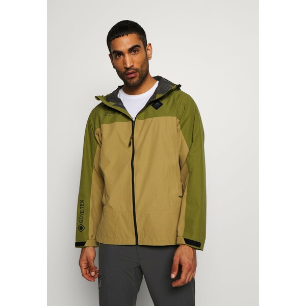 Burton MEN'S GORE TEX PACKRITE RAIN JACKET Kurtka hardshell martini olive/kelp B1742F026