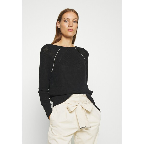 Calvin Klein COILED V BACK Sweter black 6CA21I015