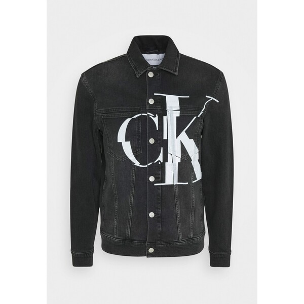Calvin Klein Jeans POCKET JACKET Kurtka jeansowa black C1822T03B