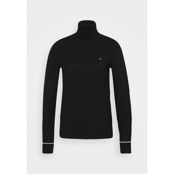 Calvin Klein ROLL NECK Sweter black 6CA21I017