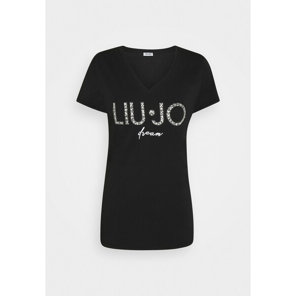 Liu Jo Jeans MODA T-shirt z nadrukiem nero L2521D01W