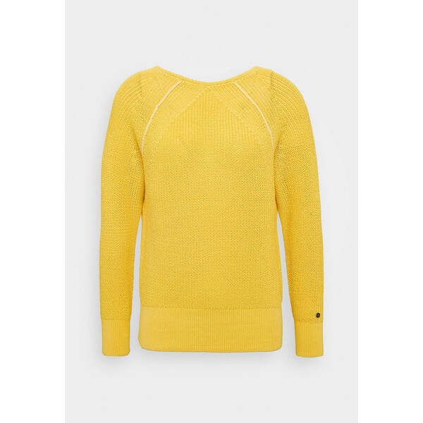 Calvin Klein COILED V BACK Sweter yellow dahlia 6CA21I015