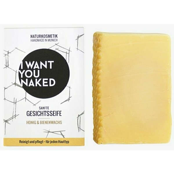 I WANT YOU NAKED FACE SOAP Mydło w kostce honig & bienenwachs IW031G02R-S11