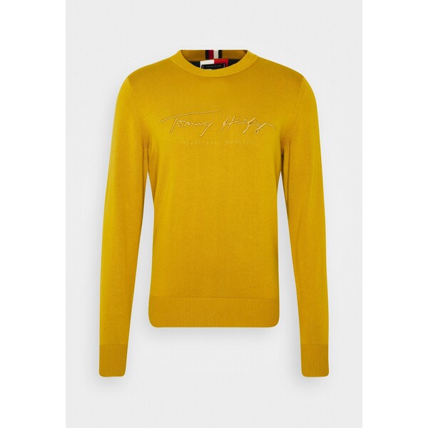 Tommy Hilfiger TONAL AUTOGRAPH Sweter yellow TO122Q08W