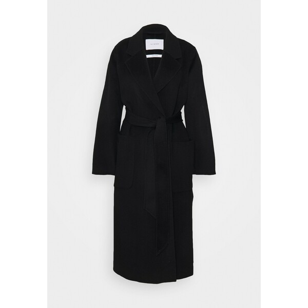 IVY & OAK BELTED COAT Płaszcz wełniany /Płaszcz klasyczny black IV321U01L