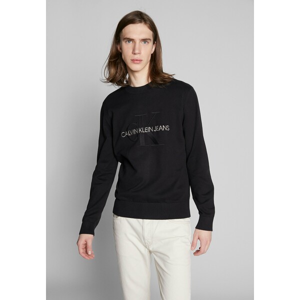 Calvin Klein Jeans MONOGRAM Sweter black C1822Q01J
