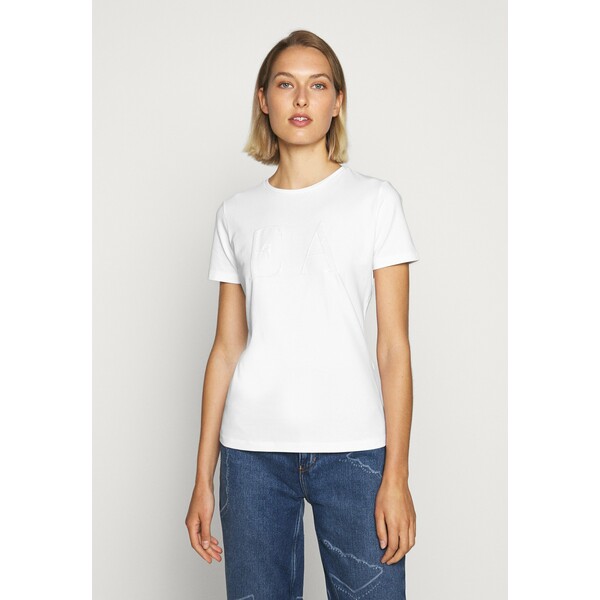 Emporio Armani T-shirt z nadrukiem white EA821D00W
