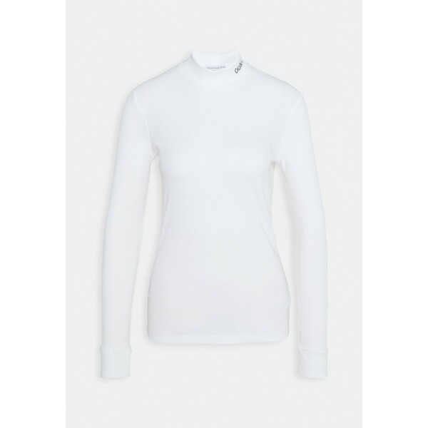 Calvin Klein Jeans MOCK NECK TEE Bluzka z długim rękawem bright white C1821D0BV