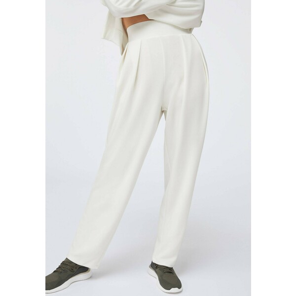 OYSHO_SPORT MODAL Spodnie materiałowe white OY241E03C
