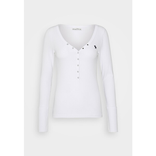 Abercrombie & Fitch Bluzka z długim rękawem white A0F21D06Q