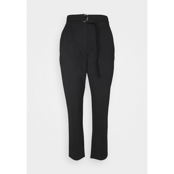 Calvin Klein MILANO PAPERBAG PANT Spodnie materiałowe black 6CA21A01D