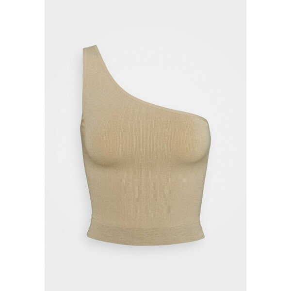 BDG Urban Outfitters ONE SHOULDER SEAMLESS Top sand QX721D01C