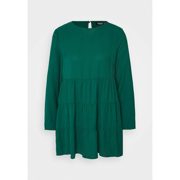 Missguided Petite TIERED SMOCK DRESS Sukienka letnia dark green M0V21C0CM