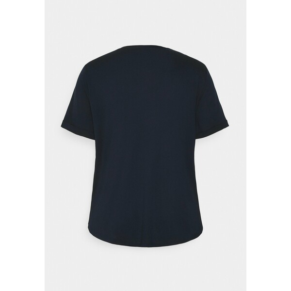 Lauren Ralph Lauren Woman HAILLY SLEEVE T-shirt z nadrukiem navy L0S21D02B