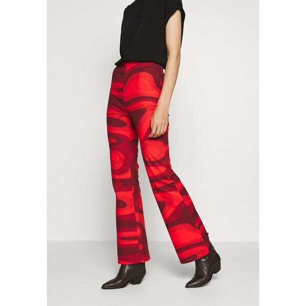 HOSBJERG PALOMA PANTS Spodnie materiałowe red HOX21A00A