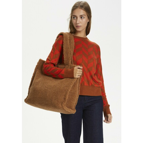 InWear SANJAIW Sweter leather brown / deep orange IN321I050