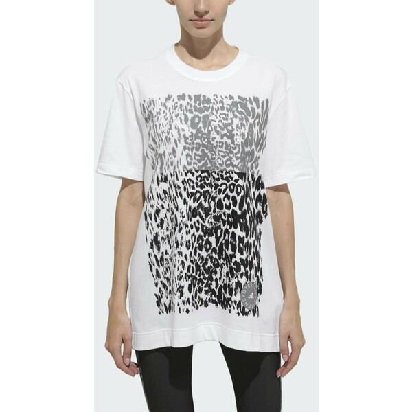 adidas by Stella McCartney COTTON GRAPHIC T-SHIRT T-shirt z nadrukiem white AD741D086
