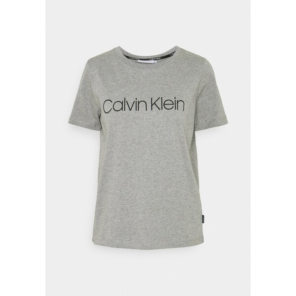 Calvin Klein CORE LOGO T-shirt z nadrukiem mid grey heather 6CA21D01U