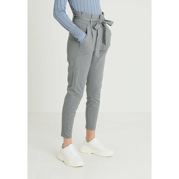 Vero Moda VMEVA LOOSE PAPERBAG PANT Spodnie materiałowe medium grey VE121A0MX
