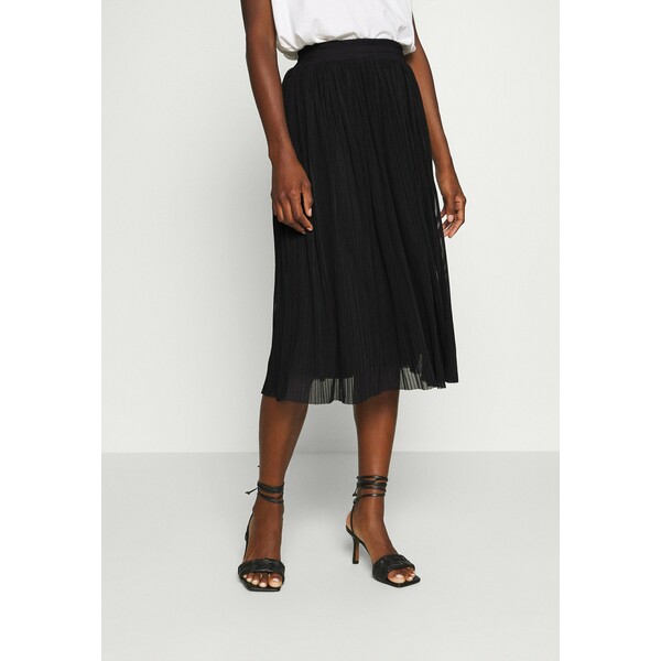 Anna Field Plisse mesh mini skirt Spódnica trapezowa black AN621B09C