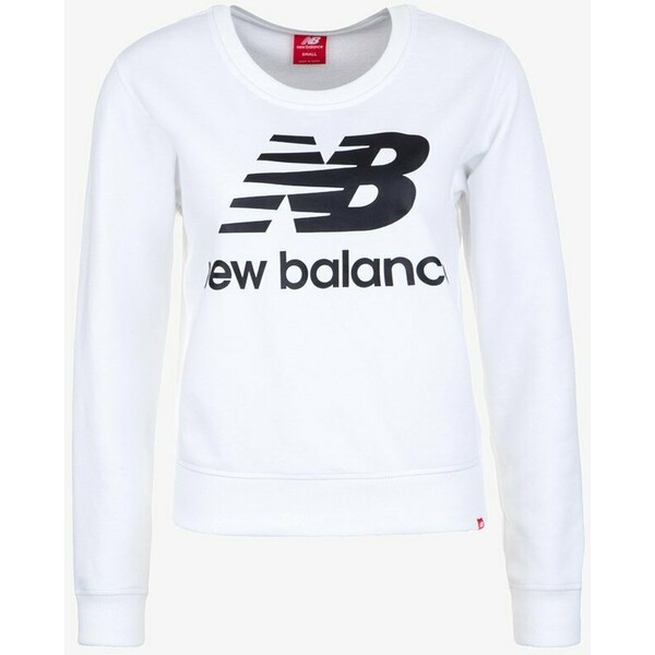 New Balance ESSENTIALS Bluza white / black NE221J00H