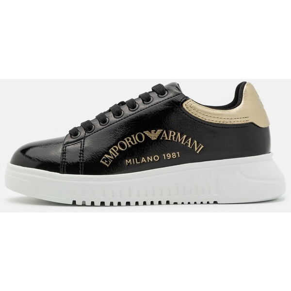 Emporio Armani Sneakersy niskie black/gold EA811A049