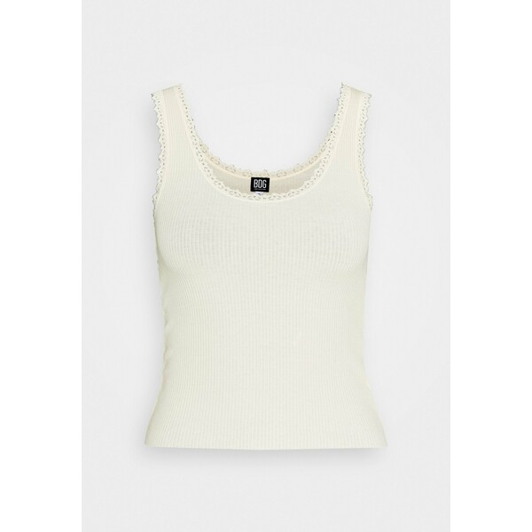 BDG Urban Outfitters PICOT TANK SOLID Top creme QX721D01U