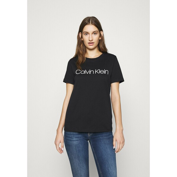 Calvin Klein CORE LOGO T-shirt z nadrukiem black 6CA21D01U