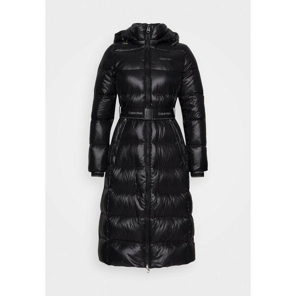 Calvin Klein LOFTY BELTED MAXI COAT Płaszcz puchowy black 6CA21U01A