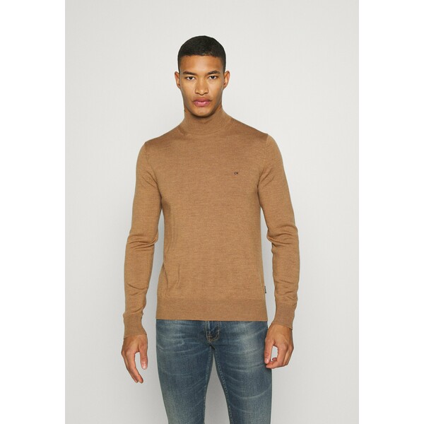 Calvin Klein SUPERIOR MOCK Sweter gold 6CA22Q01V
