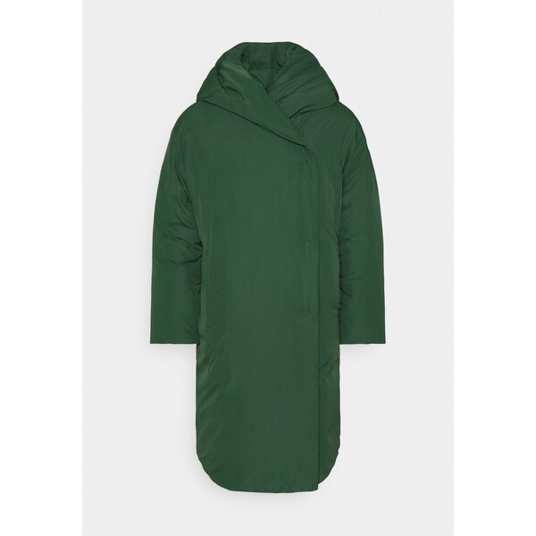 Monki JANNA COAT Płaszcz zimowy green MOQ21U01B