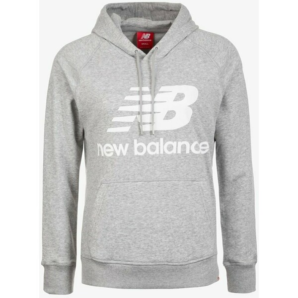 New Balance ESSENTIALS HOODIE Bluza z kapturem athletic grey NE221J00A