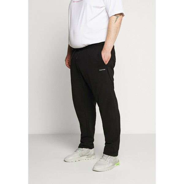 Calvin Klein LOGO EMBROIDERY Spodnie treningowe black 6CA22E012