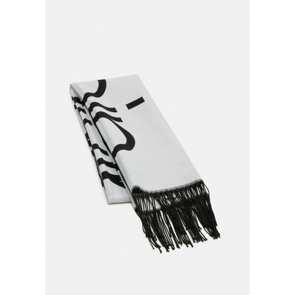 Calvin Klein SCARF Szal white/black 6CA51G026