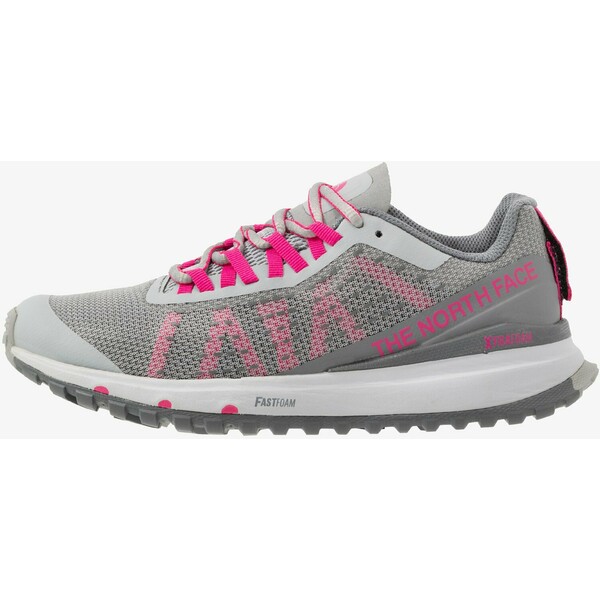 The North Face ULTRA SWIFT Obuwie do biegania treningowe griffin grey/pink TH341A04Q