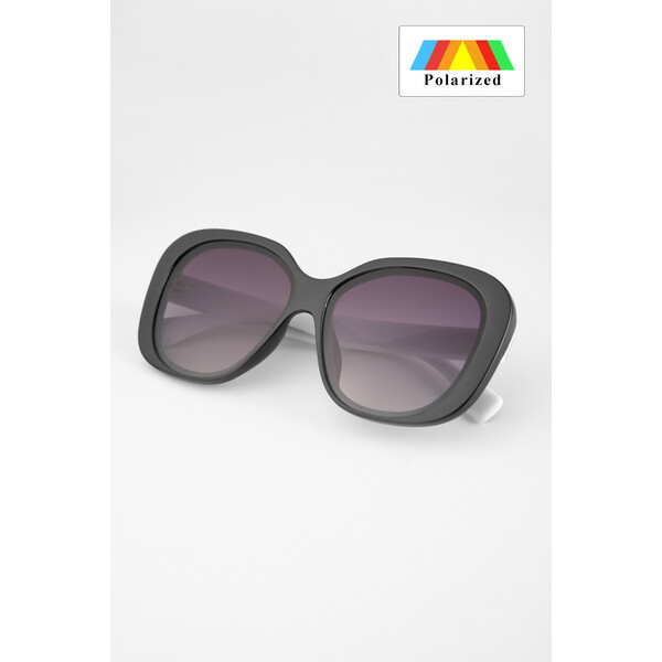 Quiosque Czarne okrągłe okulary z filtrem UV 400 5PD014299