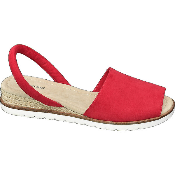 czerwone sandały damskie Graceland z paseczkiem 12202139