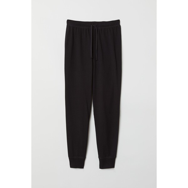 H&M Spodnie piżamowe - 0536139029 Czarny
