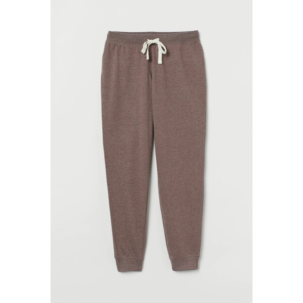 H&M Spodnie piżamowe - Normalna talia - Długość do kostki - -ONA 0536139088 Ciemny brązowoszary